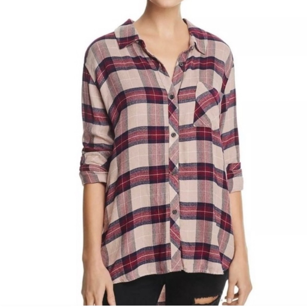 Rails Red and Cream Plaid Hunter Button-Down Shirt